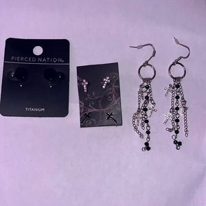 Hot topic and Spencer’s Earrings